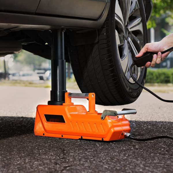 Sähköautojakki 15 tonnia, kannettava jakkisarja LED-valolla, tehokas autojen nosto, kestävä rakenne, kompakti ja kevyt malli