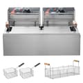 Miniatyrbillede 9 af 11: Kommerciel elektrisk frituregryde 2500W, 12L rustfrit stål, opgradering til 200°C, hurtig opvarmning, ideel til restauranter.