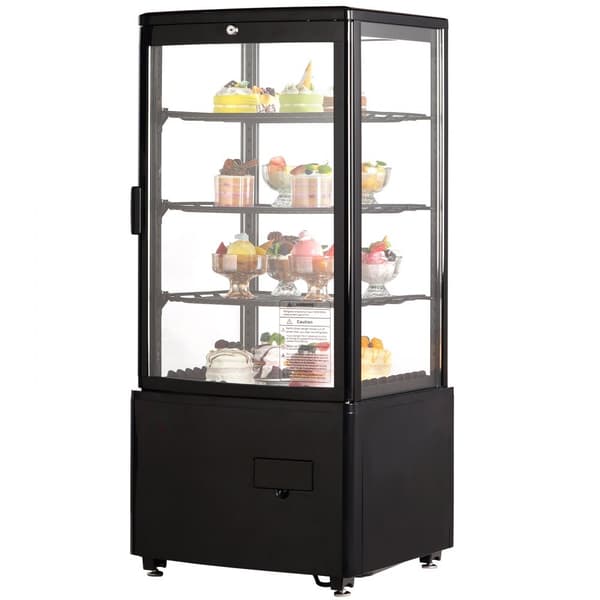 Kølemontre Bageri Display Køleskab 3 cu.ft/85L, 3-niveau, energieffektiv, ideel til bageri og detailhandel.