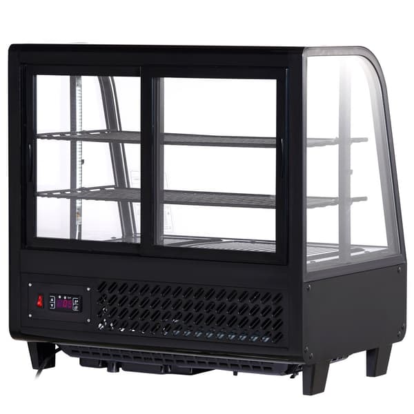 Kylskåp för bageri, 3,5 cu.ft/100L, energisparande LED-belysning, perfekt displaykyl för bakverk och konditorivaror