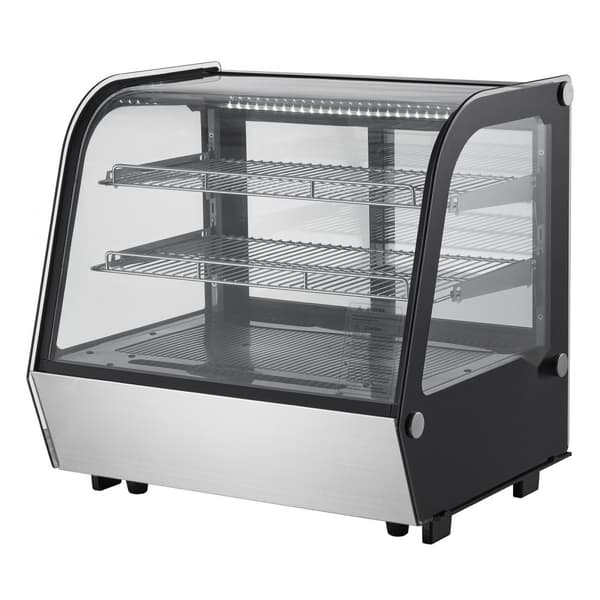 Kylskåp för bageri, energieffektiv, 4,2 cu ft/115L, 2-nivå, perfekt för affärer och kaféer, snygg display, kylar för bakverk