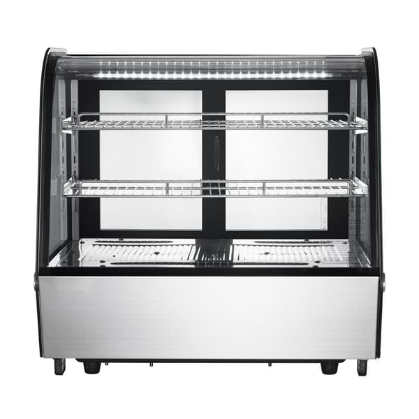 Kylskåp för bageri, energieffektiv, 4,2 cu ft/115L, 2-nivå, perfekt för affärer och kaféer, snygg display, kylar för bakverk