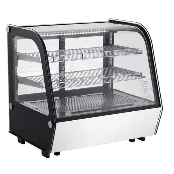 Kylskåp för bageri, energieffektiv, 4,2 cu ft/115L, 2-nivå, perfekt för affärer och kaféer, snygg display, kylar för bakverk