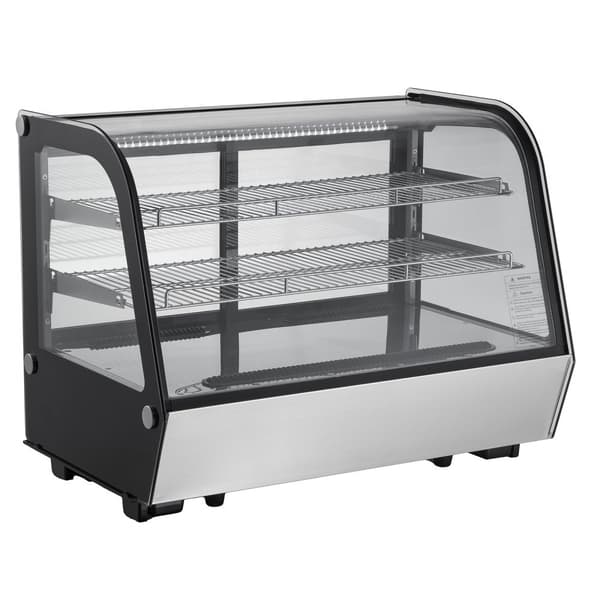 Kylskåp för bageridisk, 5 cu ft/146L, energieffektiv med glasdörr, professionellt kyllösning för bakverk, stilren design och optimal visning