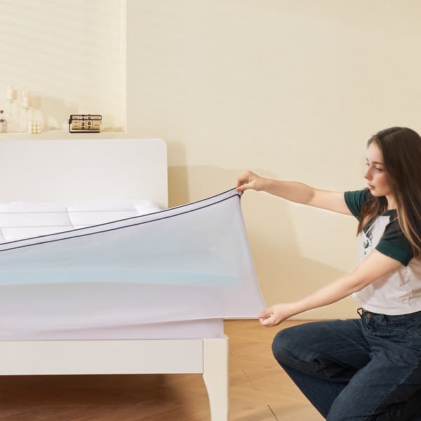 Premium Memory Foam Patjanpäällinen, 76,2 mm Paksuus, Kuningatar-koko, Mukautuva, Mukava ja Kestävä