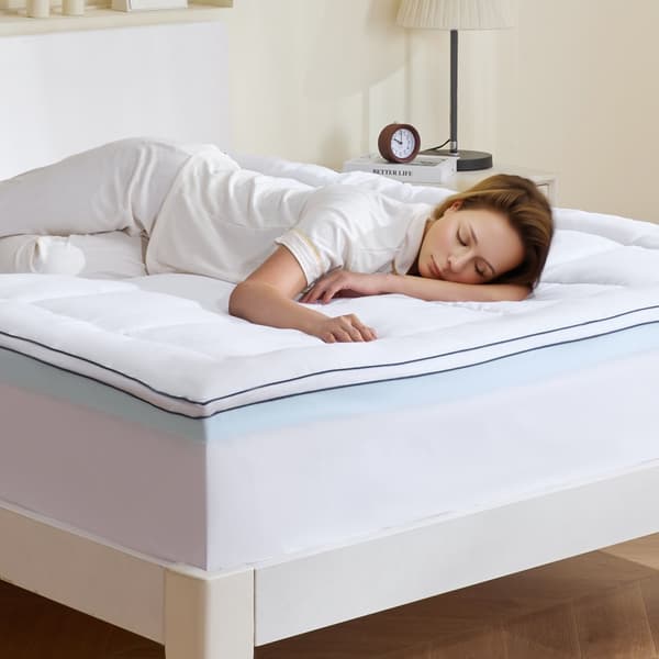 Premium Memory Foam Patjanpäällinen, 76,2 mm Paksuus, Kuningatar-koko, Mukautuva, Mukava ja Kestävä