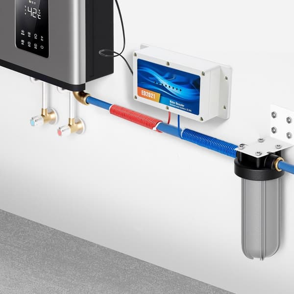 Saltfrit elektronisk vandafkalkningssystem til hjemmet, effektiv afkalkning til hele huset, nem at installere og bruge.