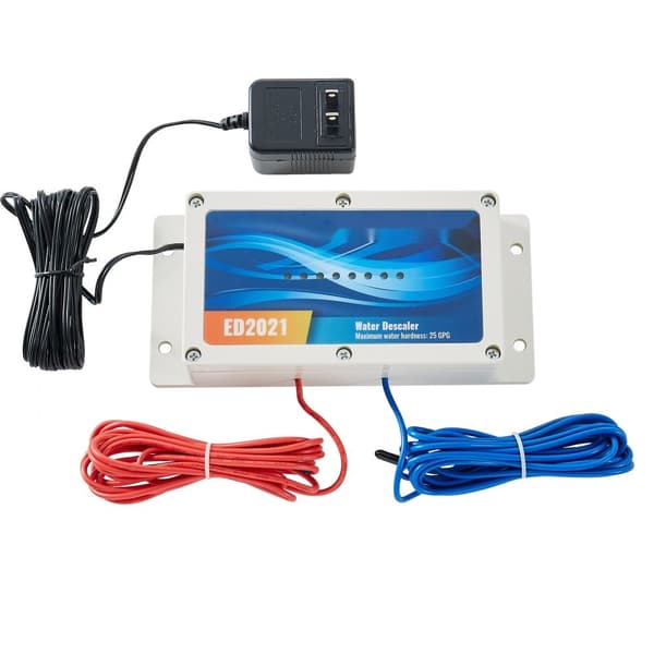 Saltfrit elektronisk vandafkalkningssystem til hjemmet, effektiv afkalkning til hele huset, nem at installere og bruge.