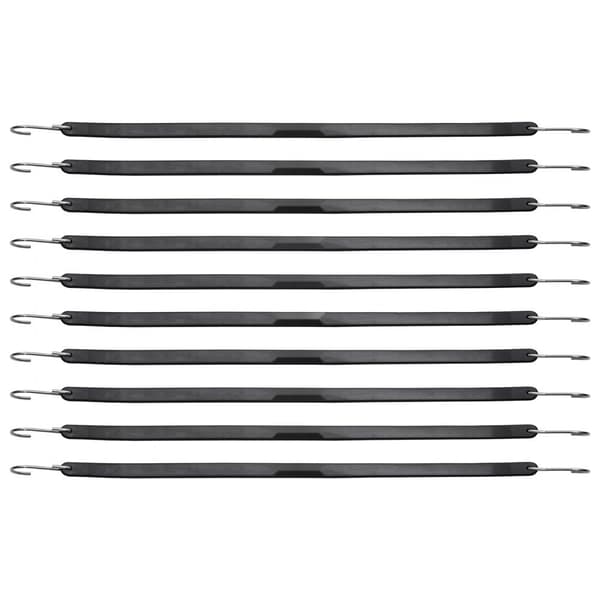 Flat Bungee Cord Set 50 st, 19,8 mm, Heavy Duty Gummiband med S-krok, Hållbara, pålitliga och hög kvalitet för olika användningsområden