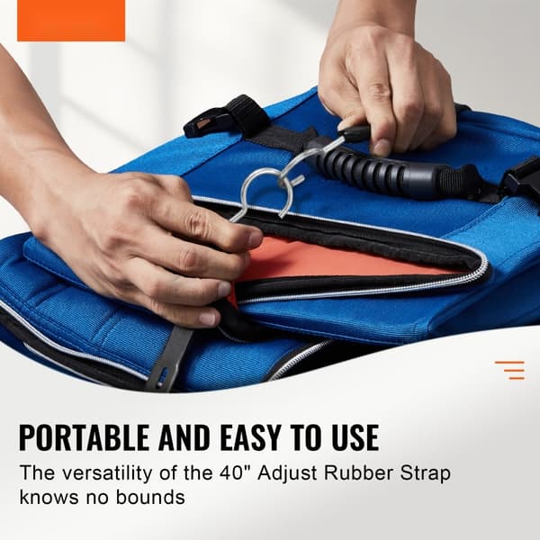Flat Bungee Cord Set 20 mm Heavy Duty, 4 st S-Hook elastiska spännband för säker lasthantering, hållbara och flexibla