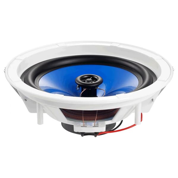 2 stk. 8 loftshøjttalere 50 watt, flush mount, væghøjttalere til hjemmebiograf og lydsystem, nem installation, klar lyd.