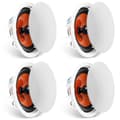 Miniatyrbild 9 av 11: 8-tums infällda tak- och vägghögtalare 100W, hög ljudkvalitet, diskret design, perfekt för hem och kontor, enkel installation, 4-pack