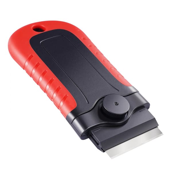 Barberbladsskraber med sikkerhedshætte, 15 ekstra knive, låseskraber værktøj, præcisionsskæring, ergonomisk design.