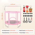 Miniatyrbild 7 av 11: Studsmatta 55 Mini-trampolin med säkerhetsnät, inomhus och utomhus, stimulerar aktivitet och lek, hållbar design