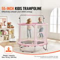 Miniatyrbild 2 av 11: Studsmatta 55 Mini-trampolin med säkerhetsnät, inomhus och utomhus, stimulerar aktivitet och lek, hållbar design