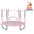Miniatyrbillede 9 af 11: 60 Trampolin til børn, mini trampolin med net, sikkert til indendørs og udendørs leg, perfekt til have og legeplads.
