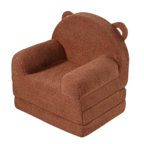 Hopfällbar Babystol 2-i-1, Barnsoffa Tecknad, Komfortabel Baby Lounger, Praktisk och Sikker För Barn, Lätt att Förvara