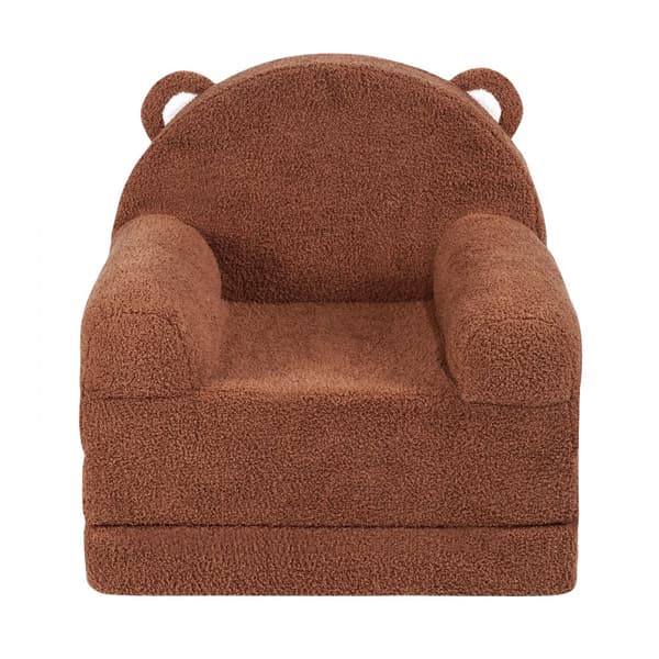 Hopfällbar Babystol 2-i-1, Barnsoffa Tecknad, Komfortabel Baby Lounger, Praktisk och Sikker För Barn, Lätt att Förvara