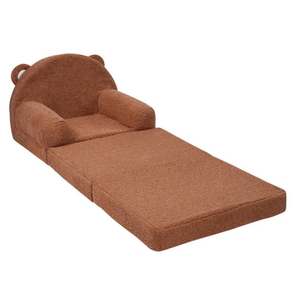 Hopfällbar Babystol 2-i-1, Barnsoffa Tecknad, Komfortabel Baby Lounger, Praktisk och Sikker För Barn, Lätt att Förvara