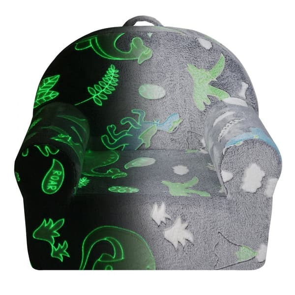 Glow-in-the-Dark Plys Babystol til Småbørn, Grå Legeværelsesmøbler, Komfortabel og Holdbar.