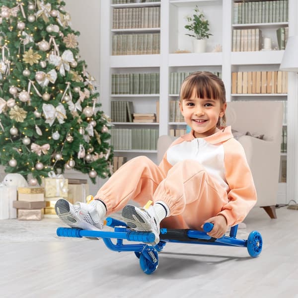 Zig-Zag Vedettävä Scooter Drift Cart 4-vuotiaille, kestävä ja hauska lasten kulkuväline