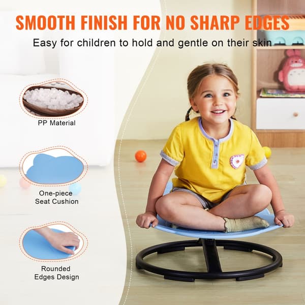 Elefant Kids Drejestol, 220 lbs sensorisk, ergonomisk sæde, blå, komfortabel og alsidig til leg og afslapning.