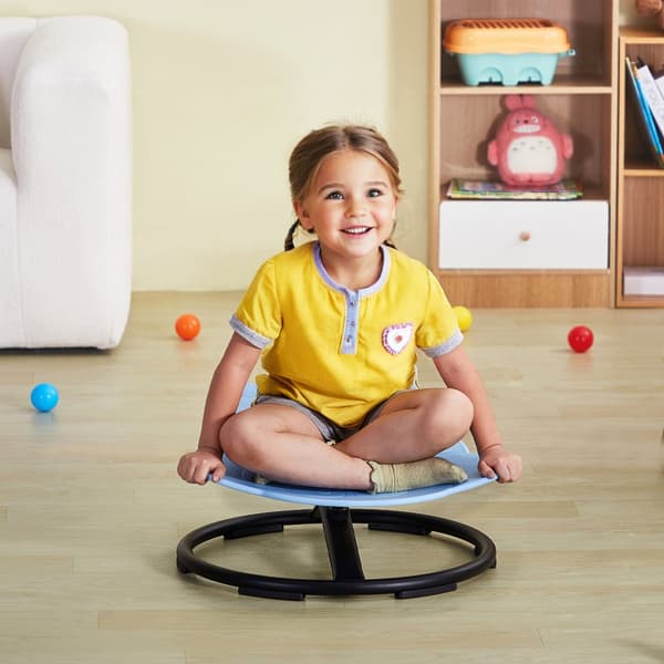 Elefant Kids Drejestol, 220 lbs sensorisk, ergonomisk sæde, blå, komfortabel og alsidig til leg og afslapning.