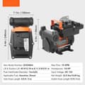 Miniatyrbillede 7 af 11: Brændstofoverførselspumpe 12V, 15 GPM, 1/4 HK dieselpumpe med automatisk brændstofmundstykke, effektiv og pålidelig brændstofløsning.