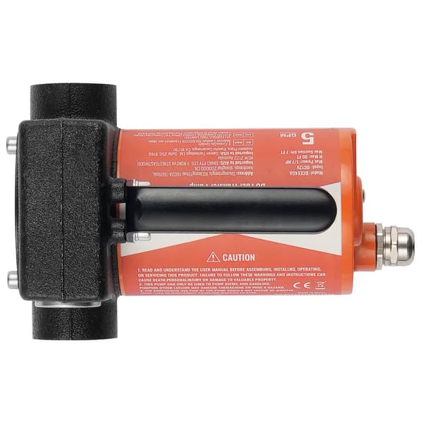 Bränsleöverföringspump 12V 5 GPM, 1/7 HK dieselpump, automatisk bränslemunstycke, hög kapacitet, effektiv och pålitlig bränslepump