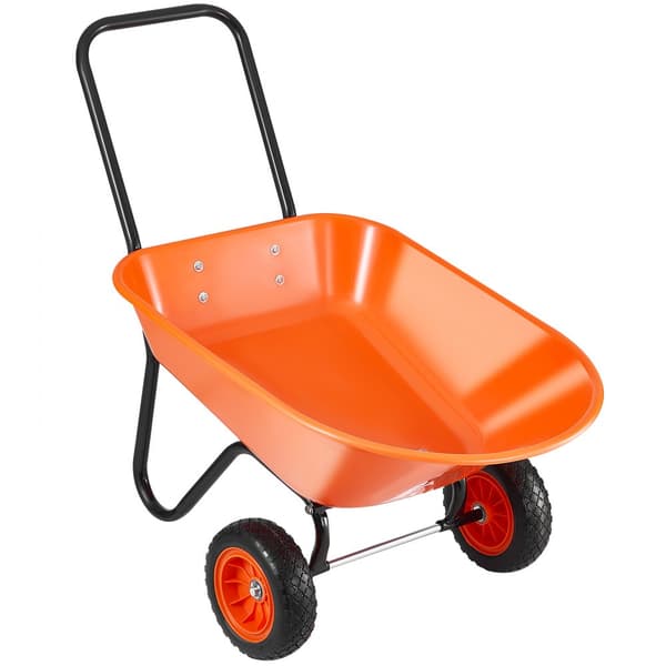 Skottkärra vagn 2 hjul, robust design, praktisk transportvagn för trädgård och gård, 180 kg, lättmanövrerad, perfekt för trädgårdsarbete