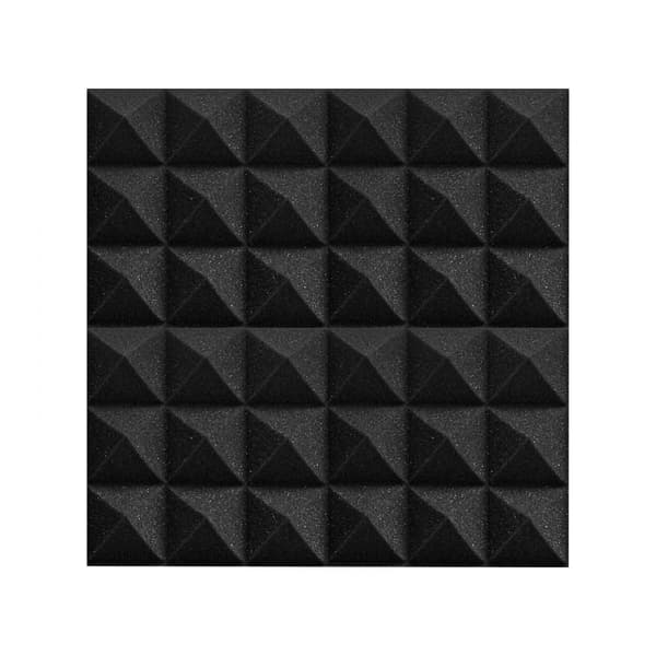 Akustiset Vaahtomuovipaneelit 24 kpl, 12x12x2 Tuumaa, Studio Seinä- ja Kattopaneelit, Ääntäeristys, Helppo Asentaa