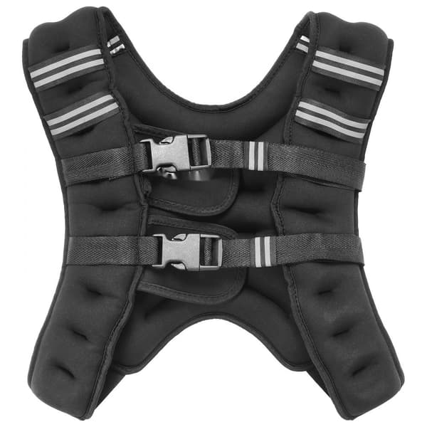 Viktad väst 16 lb, justerbar och hållbar, idealisk för styrketräning och effektiv trening, perfekt träningsutrustning för gympass