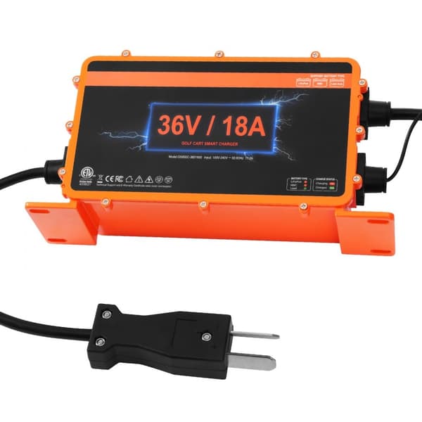 36 Volt 18 AMP Golfvogn Batterioplader til Club Car, EZGO, Yamaha, hurtig opladning, lang holdbarhed, god kompatibilitet.