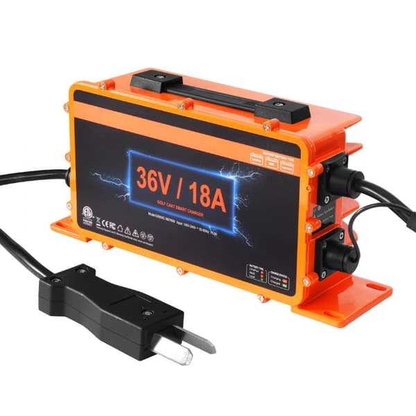 36 Volt 18 AMP Golfvogn Batterioplader til Club Car, EZGO, Yamaha, hurtig opladning, lang holdbarhed, god kompatibilitet.