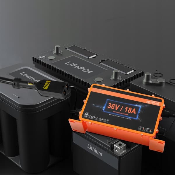 36V 18AMP Smart Golfvogn Batterioplader til EZGO D-Style, IP67, ETL, Hurtig Opladning, Lang Levetid