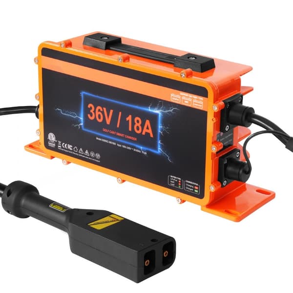 36V 18AMP Smart Golfvogn Batterioplader til EZGO D-Style, IP67, ETL, Hurtig Opladning, Lang Levetid