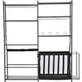 Miniatyrbillede 10 af 11: Golf Opbevaring Garage Organizer, 2 Golfbag Stativ Holder, Klub Rack, Boldvogn, Pladsbesparende, Stål, Holdbar, Let At Montere