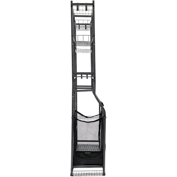 Golf Opbevaring Garage Organizer, 2 Golfbag Stativ Holder, Klub Rack, Boldvogn, Pladsbesparende, Stål, Holdbar, Let At Montere