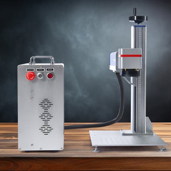 Fiberlasermærkemaskine 30W, LightBurn-kompatibel, præcise gravurer, hurtig hastighed, nem at bruge.