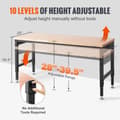 Miniatyrbild 6 av 11: Arbetsbänk 1361 kg med uttag, Verkstadsbord, Hållbart Arbetsbord för professionell användning, Stabil Konstruktion, Praktiska Finesser