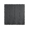 Miniatyrbillede 10 af 11: Interlocking Deck Fliser 54 Pakke 12x12 Tommer Plast til Terrasse Mørkegrå, Vandtæt, Holdbar, Let at Installere.