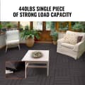 Miniatyrbillede 3 af 11: Interlocking Deck Fliser 10-pak, 30x30 cm, Vandtætte, Mørkebrune, Perfekte til Porch, Lette at Installere, Holdbare Kvalitet.
