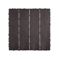 Miniatyrbillede 10 af 11: Interlocking Deck Fliser 10-pak, 30x30 cm, Vandtætte, Mørkebrune, Perfekte til Porch, Lette at Installere, Holdbare Kvalitet.