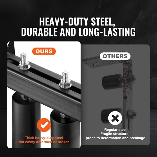 6” Sliding Gate Kit, Justerbar rullende hardware med T-beslag, ideel til dører, nem installation, robust design.