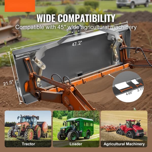 Universal 3-punkts Skid Steer-plade 5/16, robust fastgørelsesplade til Skid Steer, holdbar konstruktion, nem installation.