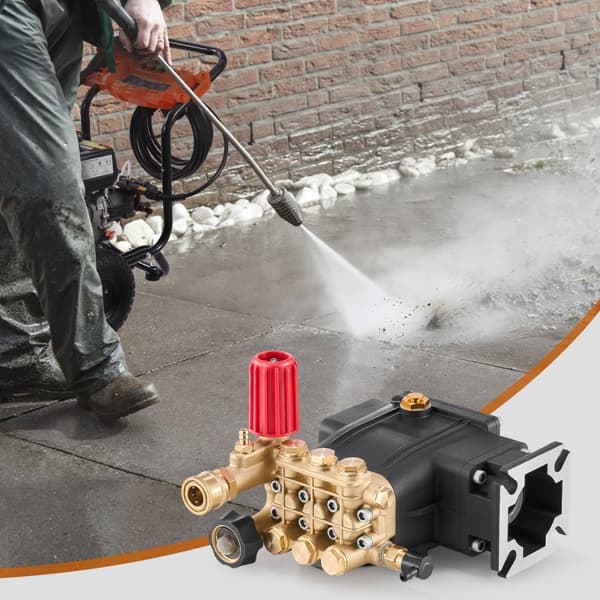 Højtryksrenserpumpe 3/4 akse, vandret triplex stempel, 3300 PSI, 2.5GPM, højtryksrengøring, effektiv og holdbar.