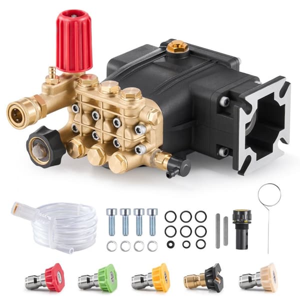 Højtryksrenserpumpe 3/4 akse, vandret triplex stempel, 3300 PSI, 2.5GPM, højtryksrengøring, effektiv og holdbar.