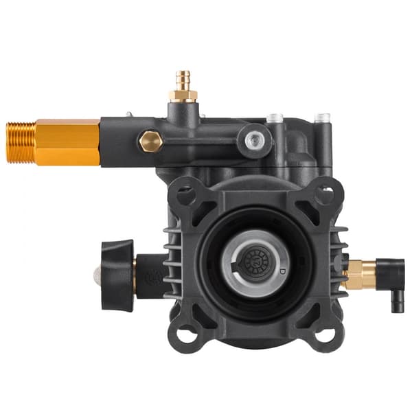 Højtryksrenserpumpe 3/4, vandret 3500 PSI, 2,5 GPM, med 5 dyser, ideel til effektiv rengøring og vedligeholdelse.