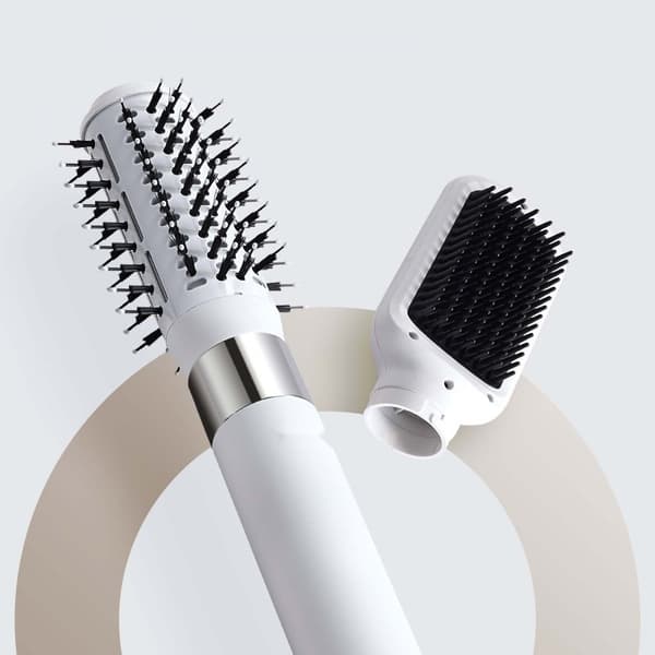 Ionic Hot Air Styler Hiustenkuivaajaharja, Kaksilla Harjoilla, Lisää Volyymia, Nopeaa Kuivaamista, Monipuolinen Käyttö