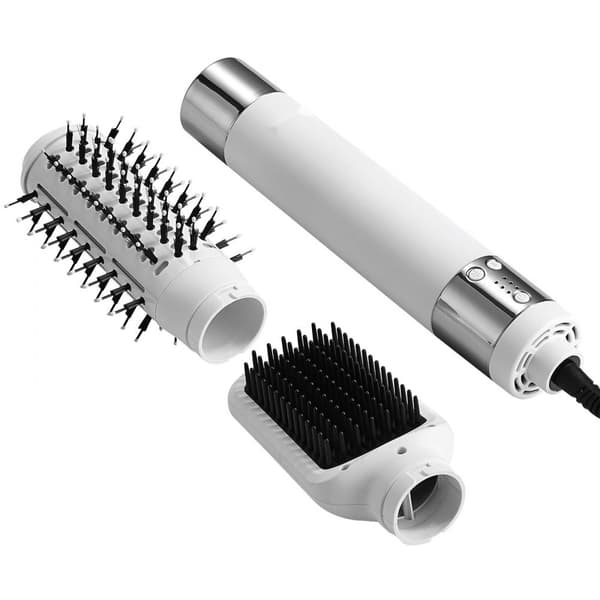 Ionic Hot Air Styler Hiustenkuivaajaharja, Kaksilla Harjoilla, Lisää Volyymia, Nopeaa Kuivaamista, Monipuolinen Käyttö